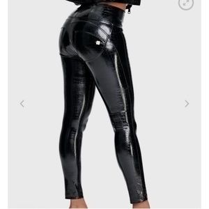 Freddy WR.UP High Waist - Crocodile Faux Leather Pants - OBO